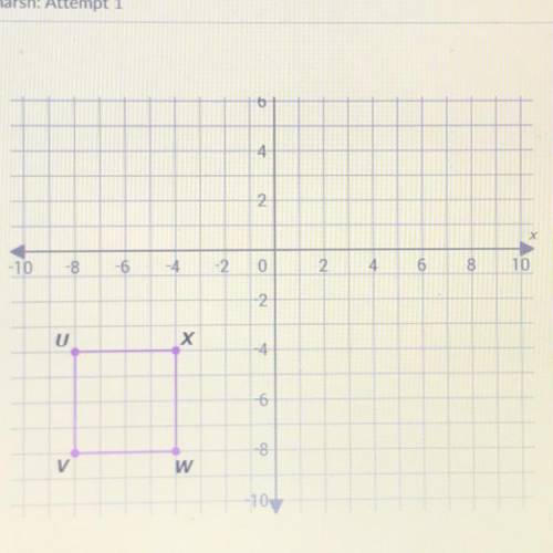 What is the area of square UVWX?
Area= ... square units