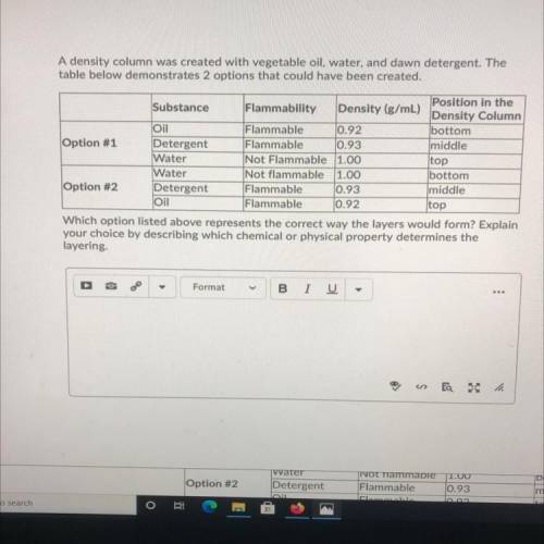 Which option listed above represents the correct way the layers would form? Explain

your choice b