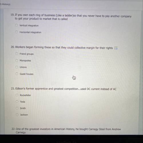 WILL GIVE BRAINLIEST, JUST ANSWER THESE 3 MULTIPLE CHOICE QUESTIONS A, B, C, or D