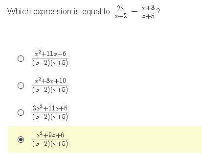 Which expression is equal to 2xx−2−x+3x+5?