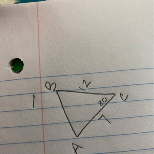 Can someone help me solve this triangle ?