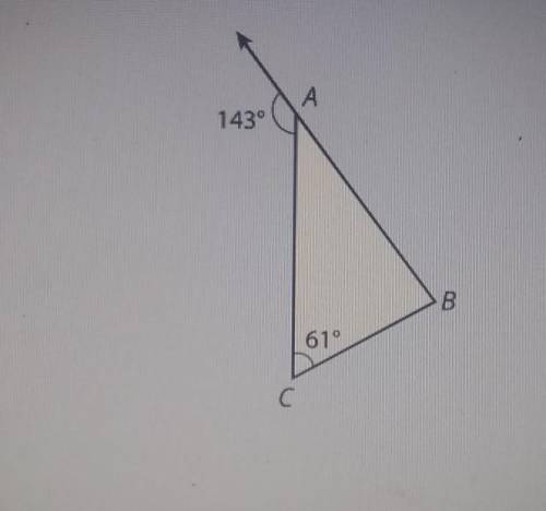 HELP! what is the measure of < B