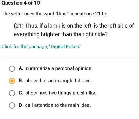 (21) Thus, if a lamp is on the left, is the left side of everything brighter than the right side?