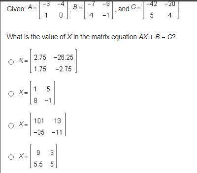 Matrix equations question simple! Please solve and explain how to do it on the matrix calculator. (