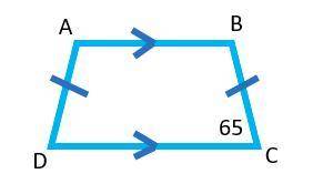 ABCD is a trapezoid. What is the measure of ∠A

Question options:
65
Cannot be determined with the