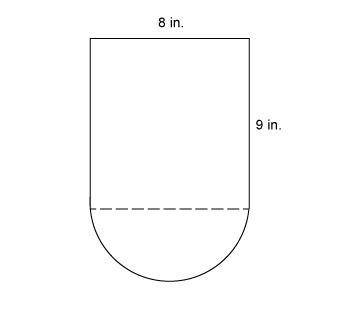 The figure is made up of two shapes, a semicircle and a rectangle.

What is the exact perimeter of