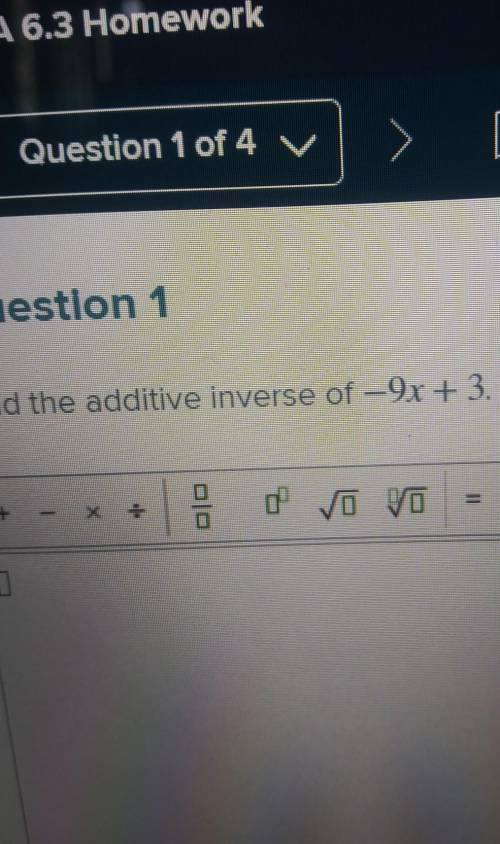 What is the additive inverse