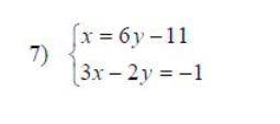Solve system of linear equation with substitution