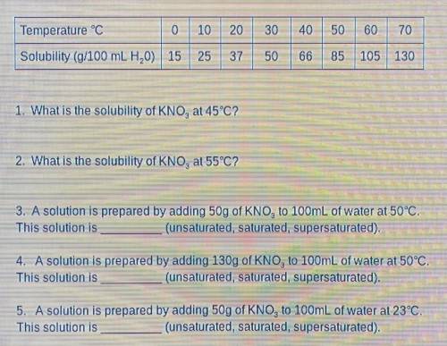 Solubility Curve: 10 Questions

Cant give anymore points since I have basically none now but the o