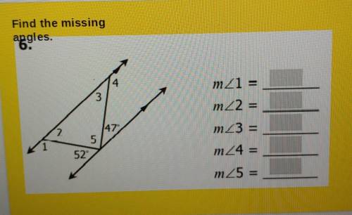 Find the missing angles.