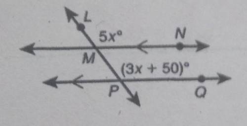 What is the angle measure of angle MPQ?