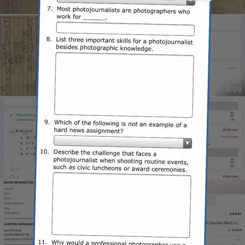 Help help me it’s the review questions from photography : chapter 9 action & event photography