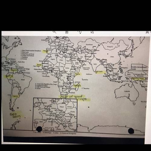 This is one of the maps from the last question. (Map with countries)