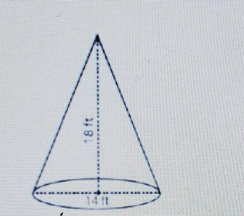 Use the below images to answer questions 1-3.

What is the area of the base of the shape? Round to