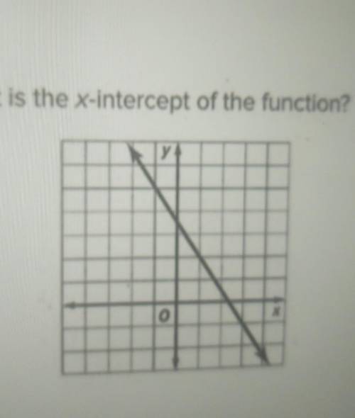 What is the x-intercept of the function?