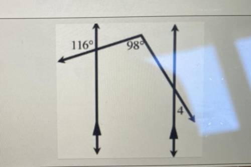 Find m angle 4. Please help me on this