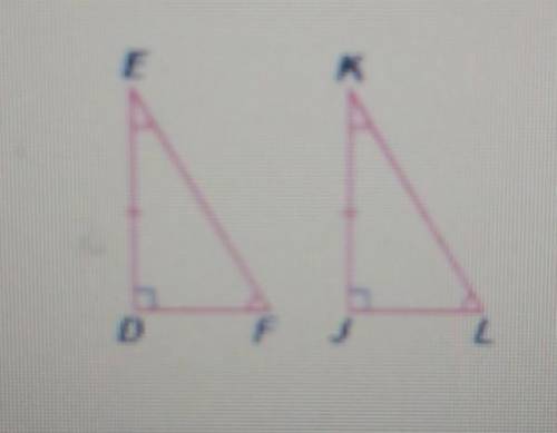 Based only on the information given in the diagram, which congruence theorems or postulates could b