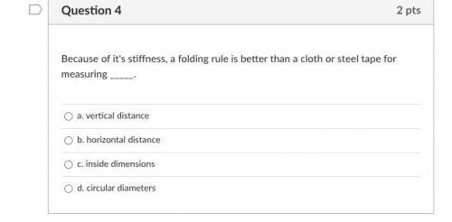 Because of it's stiffness, a folding rule is better than a cloth or steel tape for measuring _____.