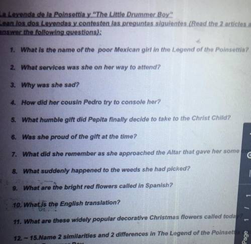 “The Little Drummer Boy”
Who got the answers to these??