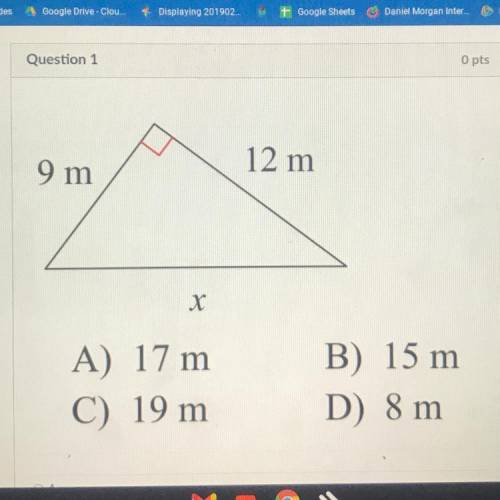 Find the missing side of each triangle! Add to the nearest tenth if needed!!