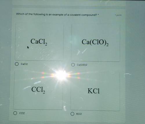Which of the following is an example of a covalent compound?