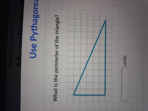 What is the perimeter of the triangle? Khan academy I need help really bad
