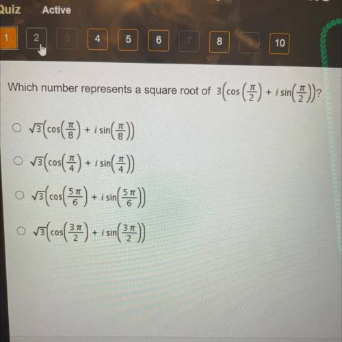 Which number represents a square root of