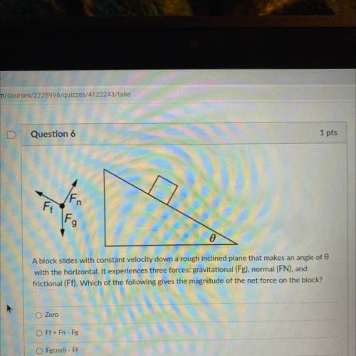 A block slides with constant velocity down a rough inclined plane that makes an angle of 0 with the