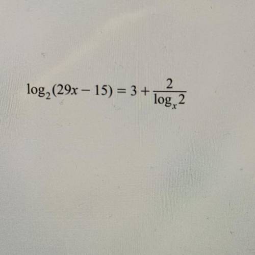 Can anyone help solve for x? It’s additional maths so i can’t use a graphing calculator. Please exp