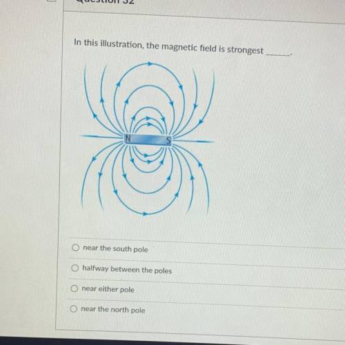 In this illustration, the magnetic field is strongest
HELP ME PLS PLS PLS