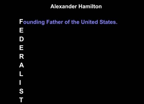 Write something about Hamilton in each letter. 
Please, help me.