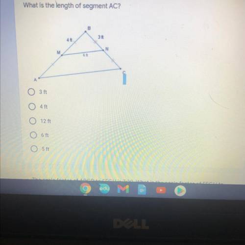 What is the length of segment AC?