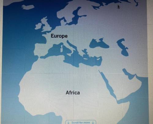 In the past Africa used to be farther away from Europe than it is snow (shown above). What could ex