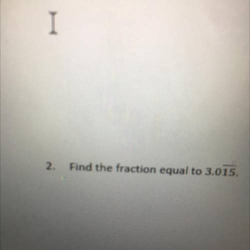 Find the fraction equal to 3.015.