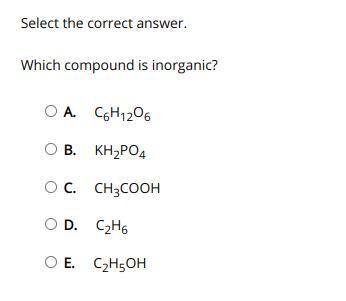 Which compound is inorganic?