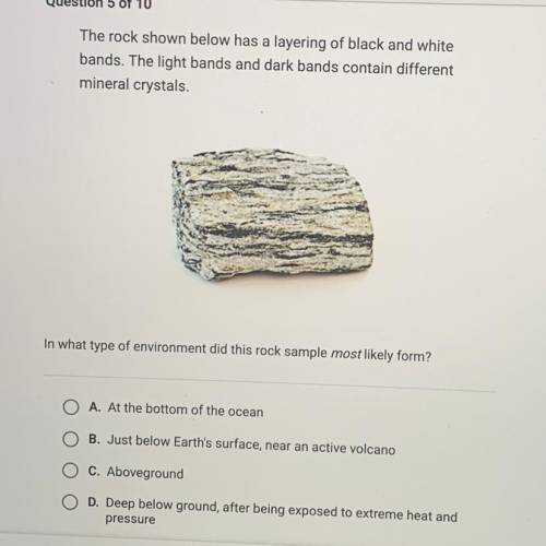PLEASE HELP ME IF CORRECT PLEASE

The rock shown below has a layering of black and w