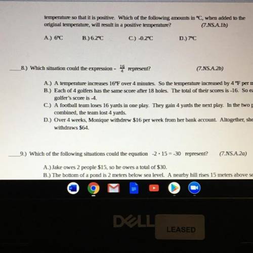 I need help with number 8