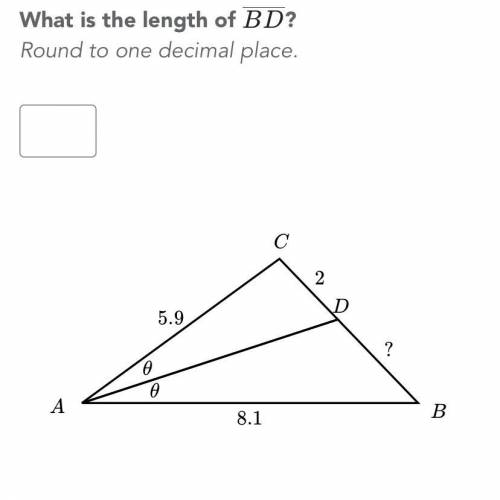 Find the length of BD
Please Help!
DAC=BAD