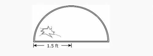 Eliot needs to replace a window that is in the shape of a semicircle.

What is the area of the win