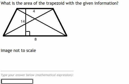 What is the area of the trapezoid with the given information?