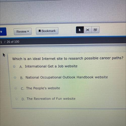 Which is an ideal Internet site to research possible career paths?