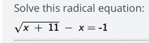 Solve this radical equation: