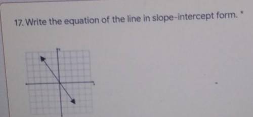 Whats the slope intercept form