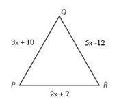 Find the length of if is an isosceles with .
4
11
22
43