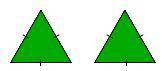 Select all that apply.

The figures below are similar because _____.
• they are congruent
• the co