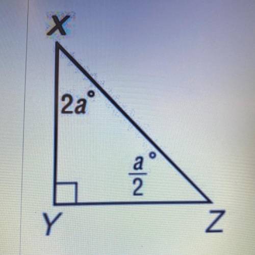 For the triangle below, what is the measure of Z?