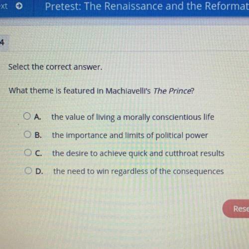 What theme is featured in Machiavelli's The Prince?