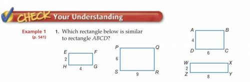 Which rectangle below is similar to rectangle ABCD