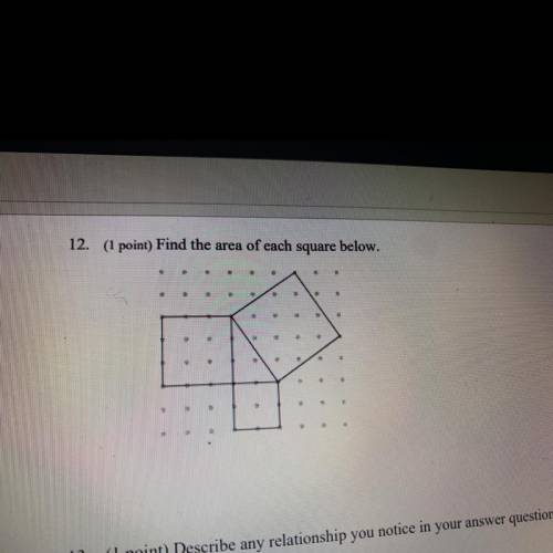 Can someone please find the area of each of the squares. FAKE ANSWERS WILL B REPORTED