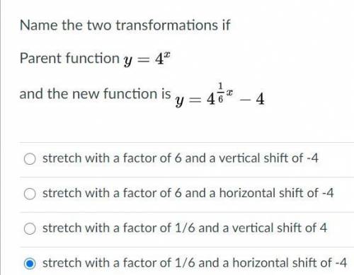 Algebra 1, question in the picture below transformations